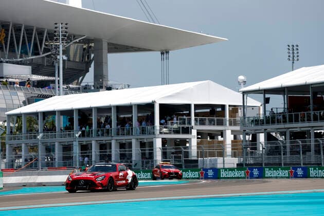 F1 Safety Car, Mercedes AMG GT Black Series, F1 Grand Prix of Miami at Miami International Autodrome on May 6, 2022 in Miami, United States of America Photo by HOCH ZWEI Miami United States of America