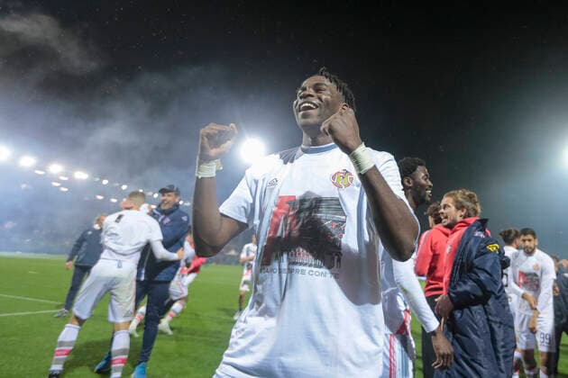 Photo Ivan Benedetto LaPresse May 06, 2022 - Como, Italy soccer Como vs Cremonese - Italian Football Championship League BKT 2021 2022 - Giuseppe Sinigaglia stadium. In the pic: Cremonese celebrates  Copyright: xIvanxBenedetto LaPressex