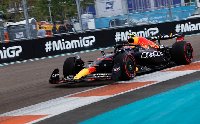 11 Sergio Perez MEX, Oracle Red Bull Racing , F1 Grand Prix of Miami at Miami International Autodrome on May 6, 2022 in Miami, United States of America Photo by HOCH ZWEI Miami United States of America