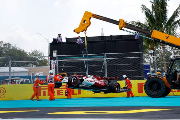 Car of 77 Valtteri Bottas FIN, Alfa Romeo F1 Team ORLEN , F1 Grand Prix of Miami at Miami International Autodrome on May 6, 2022 in Miami, United States of America Photo by HOCH ZWEI Miami United States of America