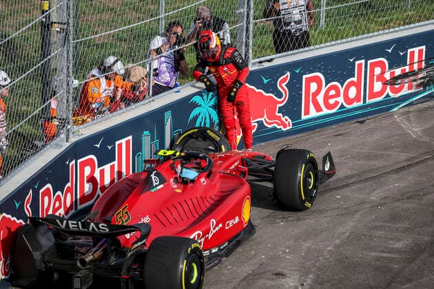 55 Carlos Sainz ESP, Scuderia Ferrari , F1 Grand Prix of Miami at Miami International Autodrome on May 6, 2022 in Miami, United States of America Photo by HOCH ZWEI Miami United States of America
