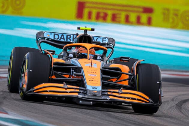 4 Lando Norris GBR, McLaren F1 Team , F1 Grand Prix of Miami at Miami International Autodrome on May 6, 2022 in Miami, United States of America Photo by HOCH ZWEI Miami United States of America