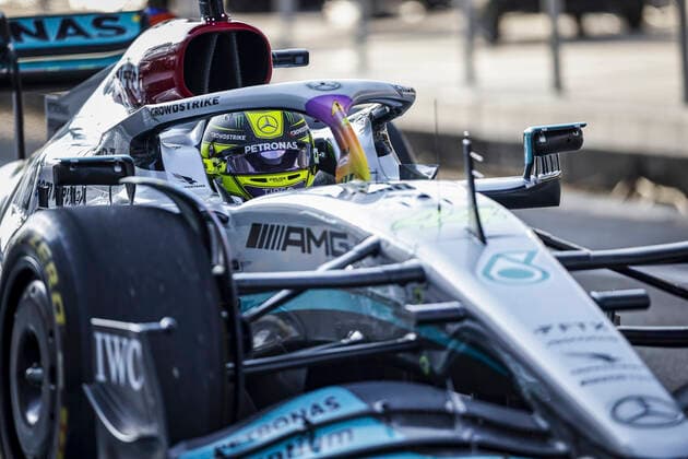 44 Lewis Hamilton GBR, Mercedes AMG Petronas F1 Team , F1 Grand Prix of Miami at Miami International Autodrome on May 6, 2022 in Miami, United States of America Photo by HOCH ZWEI Miami United States of America