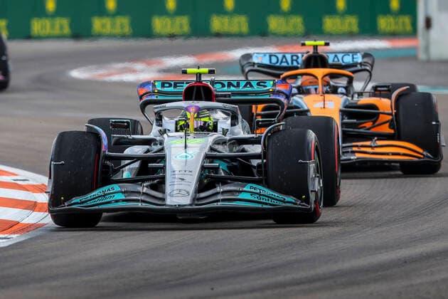 44 Lewis Hamilton GBR, Mercedes AMG Petronas F1 Team , F1 Grand Prix of Miami at Miami International Autodrome on May 6, 2022 in Miami, United States of America Photo by HOCH ZWEI Miami United States of America