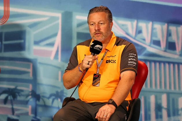 BROWN Zak (usa), CEO of of McLaren Racing, portrait in the FIA press conference, PK, Pressekonferenz during the Formula 1 Crypto.com Miami Grand Prix 2022, 5th round of the 2022 FIA Formula One World Championship, WM, Weltmeisterschaft on the Miami International Autodrome, from May 6 to 8, 2022 in Miami Gardens, Florida, United States of America - F1 - MIAMI GRAND PRIX 2022 DPPI Panoramic  B40X8144