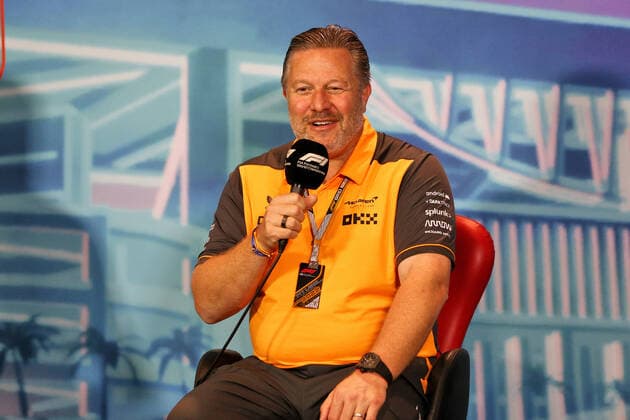 BROWN Zak (usa), CEO of of McLaren Racing, portrait in the FIA press conference, PK, Pressekonferenz during the Formula 1 Crypto.com Miami Grand Prix 2022, 5th round of the 2022 FIA Formula One World Championship, WM, Weltmeisterschaft on the Miami International Autodrome, from May 6 to 8, 2022 in Miami Gardens, Florida, United States of America - F1 - MIAMI GRAND PRIX 2022 DPPI Panoramic  B40X8149