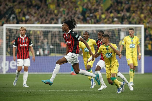 Khephren Thuram (Nice) FOOTBALL : Finale de la Coupe de France - OGC Nice vs FC Nantes - 07 05 2022 AurelienMorissard Panoramic 