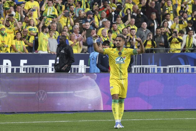 Joie des joueurs de Nantes apres le but de Ludovic Blas (Nantes) FOOTBALL : Nice Vs Nantes - Coupe de France - Finale - 07 05 2022 MichaelBaucher Panoramic 
