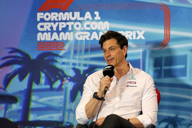 Toto Wolff AUT, Mercedes AMG Petronas F1 Team , F1 Grand Prix of Miami at Miami International Autodrome on May 7, 2022 in Miami, United States of America Photo by Anthony Rew DPPI via HOCH ZWEI Miami United States of America