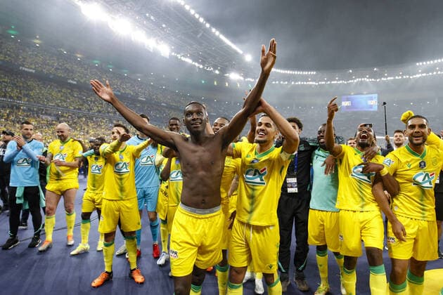 Joie des joueurs de Nantes FOOTBALL : Nice Vs Nantes - Coupe de France - Finale - 07 05 2022 MichaelBaucher Panoramic 
