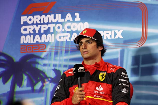 55 Carlos Sainz ESP, Scuderia Ferrari , F1 Grand Prix of Miami at Miami International Autodrome on May 7, 2022 in Miami, United States of America Photo by DPPI via HOCH ZWEI Miami United States of America