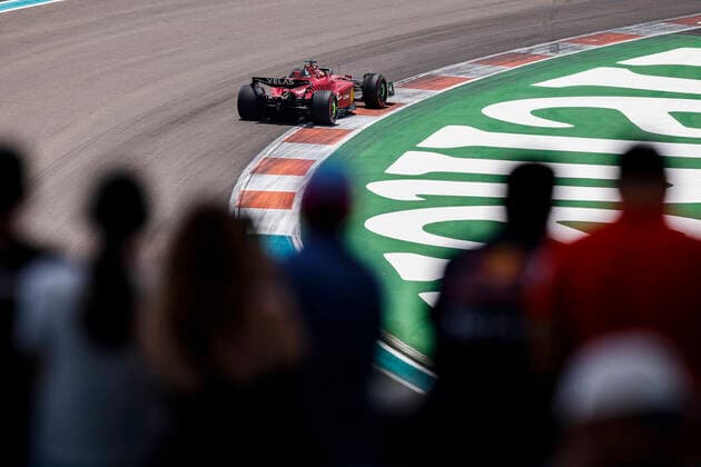 16 Charles Leclerc MCO, Scuderia Ferrari , F1 Grand Prix of Miami at Miami International Autodrome on May 7, 2022 in Miami, United States of America Photo by HOCH ZWEI Miami United States of America