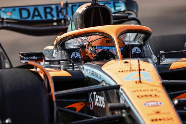 4 Lando Norris GBR, McLaren F1 Team , F1 Grand Prix of Miami at Miami International Autodrome on May 7, 2022 in Miami, United States of America Photo by HOCH ZWEI Miami United States of America
