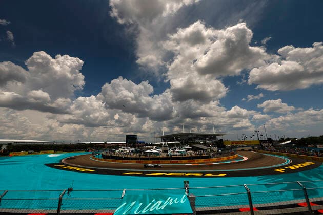 63 George Russell GBR, Mercedes AMG Petronas F1 Team , F1 Grand Prix of Miami at Miami International Autodrome on May 7, 2022 in Miami, United States of America Photo by HOCH ZWEI Miami United States of America