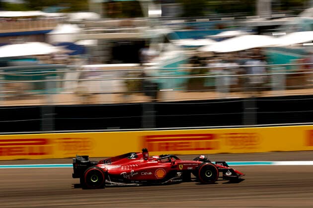 16 Charles Leclerc MCO, Scuderia Ferrari , F1 Grand Prix of Miami at Miami International Autodrome on May 7, 2022 in Miami, United States of America Photo by HOCH ZWEI Miami United States of America