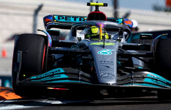 44 Lewis Hamilton GBR, Mercedes AMG Petronas F1 Team , F1 Grand Prix of Miami at Miami International Autodrome on May 7, 2022 in Miami, United States of America Photo by HOCH ZWEI Miami United States of America