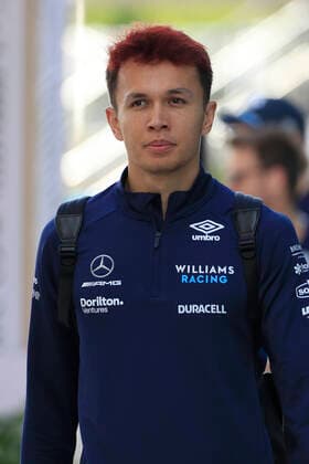 MIAMI GARDENS, FL - MAY 08: Williams Racing driver Alexander Albon (23) of Thailand comes into the paddock before the first running of the Crypto.com Miami Grand Prix on May 8, 2022 at the Miami International Autodrome in Miami Gardens, Florida. (Photo by David J. Griffin Icon Sportswire) AUTO: MAY 08 F1 - Miami Grand Prix Icon95322050800121