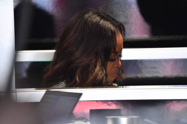 07.05.2022, Miami International Autodrome, Miami, FORMULA 1 CRYPTO.COM MIAMI GRAND PRIX ,im Bild Michelle Obama zu Gast bei Mercedes in der Box.  Copyright: xHasanxBratic AvensImagesx xipa-ax xx 0