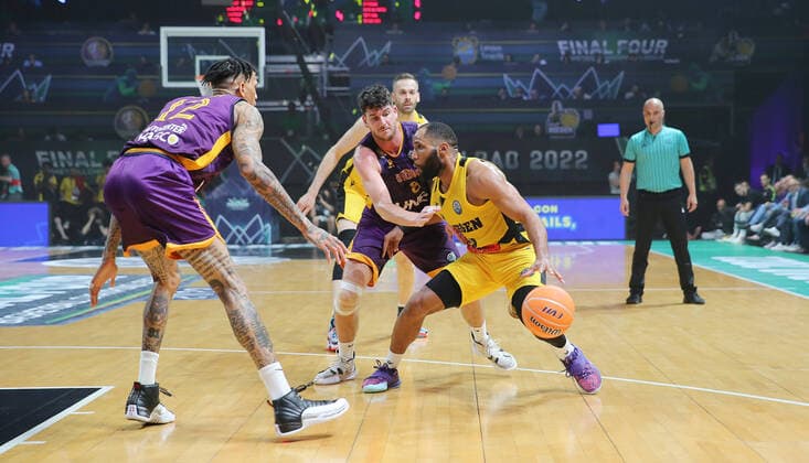 Basketball, Champions League Final 4 , MHP Riesen Ludwigsburg - Hapoel U-NET Holon