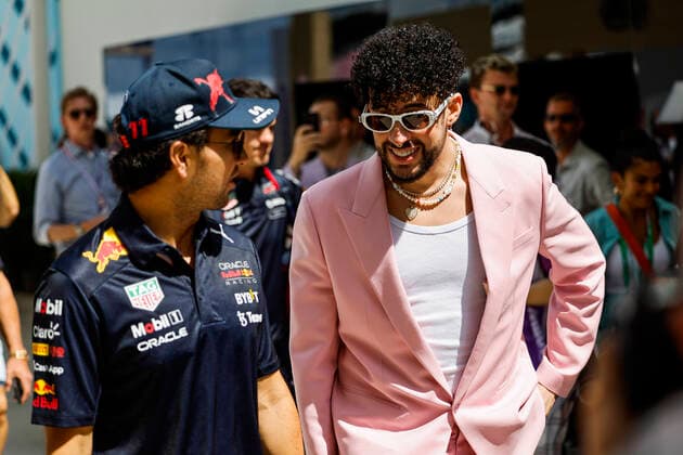 11 Sergio Perez MEX, Oracle Red Bull Racing , Bad Bunny, F1 Grand Prix of Miami at Miami International Autodrome on May 8, 2022 in Miami, United States of America Photo by HOCH ZWEI Miami United States of America