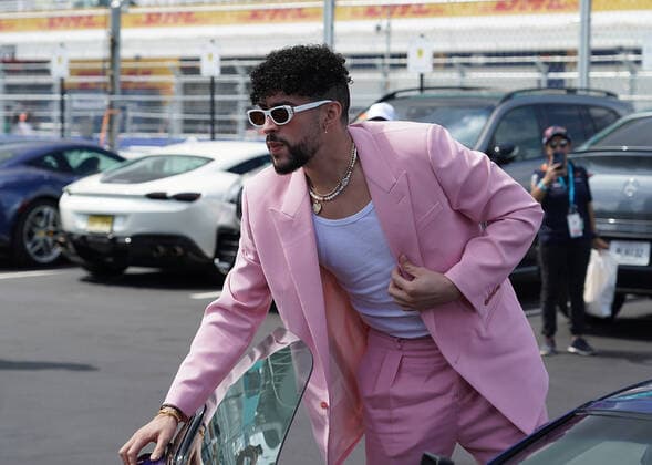 FORMULA 1 CRYPTO COM MIAMI GRAND PRIX 08 05 2022, Miami International Autodrome, Miami, FORMULA 1 CRYPTO COM MIAMI GRAND PRIX ,pictured Benito Antonio Martinez Ocasio, known by his stage name Bad Bunny, is a Puerto Rican-born Latin rap and reggaeton singer nordphotoxGmbHx xBratic nph00250