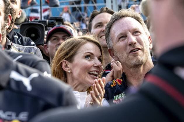Miami - 08-05-2022, Miami International Autodrome, Christian Horner and Geri Halliwell at the Formula 1 Miami Grand Prix. Formula 1 Miami Grand Prix Sunday  x16506344x Copyright: