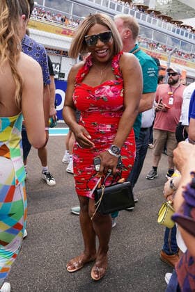 F1 - FORMULA 1 CRYPTO.COM MIAMI GRAND PRIX 2022, 08 05 2022 Miami International Autodrome, Miami, United States on 8 May 2022 Serena Williams on the grid during the F1 - FORMULA 1 CRYPTO.COM MIAMI GRAND PRIX 2022, Eleanor Hoad Editorial Use Only Copyright: xEleanorxHoadx ESM-0464-0043