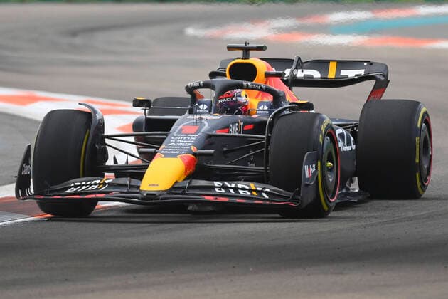 8th May 2022; Miami, Florida, USA; Oracle Red Bull driver Max Verstappen during the Formula 1 CRYPTO.COM Miami Grand Prix at Miami Autodrome in Miami Gardens, FL.  ActionPlus12388434 DougxMurray Content restricted for UK based newspaper