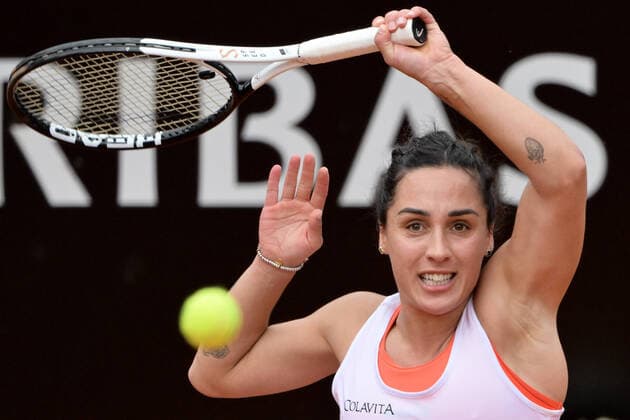 Photo Alfredo Falcone LaPresse 09 05 2022 Rome, Italy Tennis Internazionali BNL d Italia 2022 Shuai Zhang (chn) vs Martina Trevisan (Ita) In the pic:Martina Trevisan  Copyright: xAlfredoxFalconex xLaPressex
