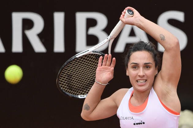 Photo Alfredo Falcone LaPresse 09 05 2022 Rome, Italy Tennis Internazionali BNL d Italia 2022 Shuai Zhang (chn) vs Martina Trevisan (Ita) In the pic:Martina Trevisan  Copyright: xAlfredoxFalconex xLaPressex