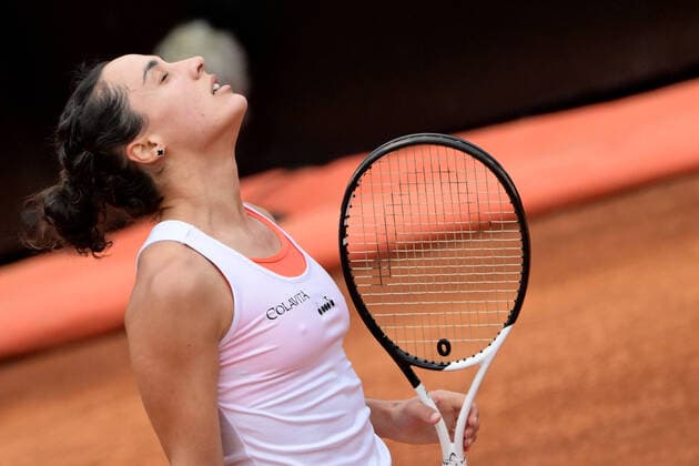 Photo Alfredo Falcone LaPresse 09 05 2022 Rome, Italy Tennis Internazionali BNL d Italia 2022 Shuai Zhang (chn) vs Martina Trevisan (Ita) In the pic:Martina Trevisan  Copyright: xAlfredoxFalconex xLaPressex