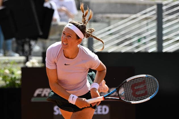 Mandatory Credit: Photo by Fabrizio Corradetti LiveMedia Shutterstock (12932021an) Victoria Azarenka (BLR) Tennis Internationals Internazionali BNL d Italia, Foro Italico, Rome, Italy - 09 May 2022 Tennis Internationals Internazionali BNL d Italia, Foro Italico, Rome, Italy - 09 May 2022  Copyright: xFabrizioxCorradetti LiveMedia Shutterstockx 12932021an
