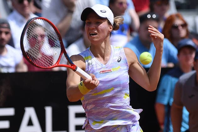 09May May2022; Foro Italico, Rome, Italy ; WTA, Tennis Damen Rome Open Tennis tournament; Viktorija Golubic (Sui)  ActionPlus12388565 AllShotLive Content restricted for UK based newspaper