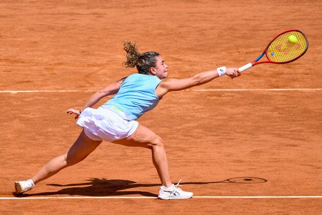 May 10, 2022, Rome, Italy: Jasmine Paolini (ITA) during the first round against of the WTA, Tennis Damen Master 1000 Internazionali BNL D Italia tournament at Foro Italico on May 10, 2022. Tennis Internationals - Internazionali BNL d Italia 2022, Rome, Italy  - ZUMAl164 20220510_zsa_l164_001 Copyright: xFabrizioxCorradettix
