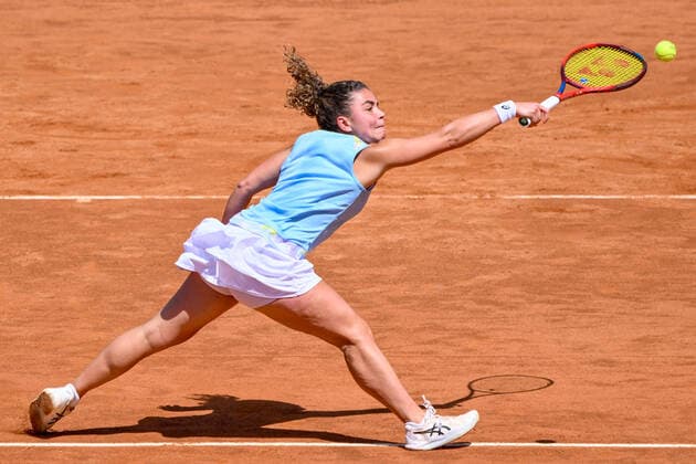 May 10, 2022, Rome, Italy: Jasmine Paolini (ITA) during the first round against of the WTA, Tennis Damen Master 1000 Internazionali BNL D Italia tournament at Foro Italico on May 10, 2022. Tennis Internationals - Internazionali BNL d Italia 2022, Rome, Italy  - ZUMAl164 20220510_zsa_l164_002 Copyright: xFabrizioxCorradettix
