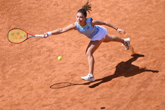 May 10, 2022, Rome, Italy: Jasmine Paolini (ITA) during the first round against Nil Teichmann (SUI) of the WTA, Tennis Damen Master 1000 Internazionali BNL D Italia tournament at Foro Italico on May 10, 2022. Tennis Internationals - Internazionali BNL d Italia 2022, Rome, Italy  - ZUMAl164 20220510_zsa_l164_016 Copyright: xFabrizioxCorradettix