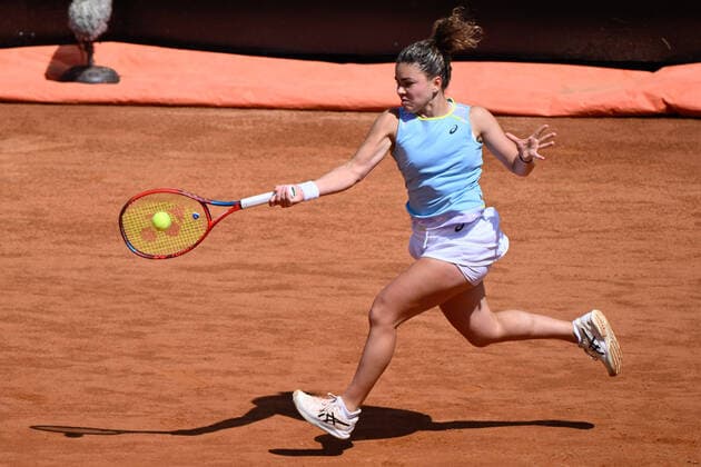 May 10, 2022, Rome, Italy: Jasmine Paolini (ITA) during the first round against of the WTA, Tennis Damen Master 1000 Internazionali BNL D Italia tournament at Foro Italico on May 10, 2022. Tennis Internationals - Internazionali BNL d Italia 2022, Rome, Italy  - ZUMAl164 20220510_zsa_l164_023 Copyright: xFabrizioxCorradettix