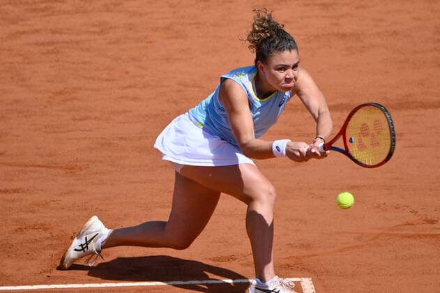 May 10, 2022, Rome, Italy: Jasmine Paolini (ITA) during the first round against Nil Teichmann (SUI) of the WTA, Tennis Damen Master 1000 Internazionali BNL D Italia tournament at Foro Italico on May 10, 2022. Tennis Internationals - Internazionali BNL d Italia 2022, Rome, Italy  - ZUMAl164 20220510_zsa_l164_030 Copyright: xFabrizioxCorradettix
