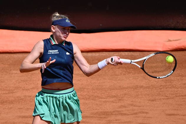 May 10, 2022, Rome, Italy: Nil Teichmann (SUI) during the first round against Jasmine Paolini (ITA) of the WTA, Tennis Damen Master 1000 Internazionali BNL D Italia tournament at Foro Italico on May 10, 2022. Tennis Internationals - Internazionali BNL d Italia 2022, Rome, Italy  - ZUMAl164 20220510_zsa_l164_036 Copyright: xFabrizioxCorradettix