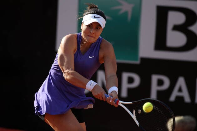 ROME, ITALY - 10.05.2022: E.RADUCANU (GBR) play game against B.ANDREESCU (CANADA) during their single women round match in the Internazionali BNL D Italia at Foro Italico in Rome, Italy on May 10, 2022.  Copyright: xMarcoxIacobuccix xipa-agency.netx xMarcoxIacobuccix 0