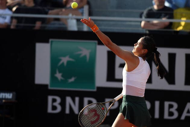 ROME, ITALY - 10.05.2022: E.RADUCANU (GBR) play game against B.ANDREESCU (CANADA) during their single women round match in the Internazionali BNL D Italia at Foro Italico in Rome, Italy on May 10, 2022.  Copyright: xMarcoxIacobuccix xipa-agency.netx xMarcoxIacobuccix 0