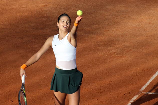 ROME, ITALY - 10.05.2022: E.RADUCANU (GBR) play game against B.ANDREESCU (CANADA) during their single women round match in the Internazionali BNL D Italia at Foro Italico in Rome, Italy on May 10, 2022.  Copyright: xMarcoxIacobuccix xipa-agency.netx xMarcoxIacobuccix 0
