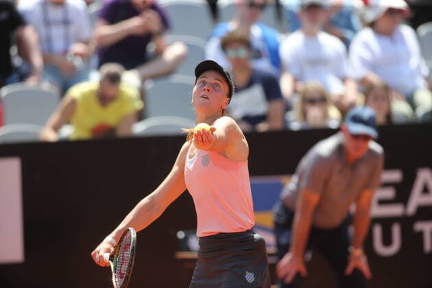 ROME, ITALY - 10.05.2022: Liudmila SAMSONOVA (Russian) play game against Jessica PEGULA (USA) during their single women round match in the Internazionali BNL D Italia at Foro Italico in Rome, Italy on May 10, 2022.  Copyright: xMarcoxIacobuccix xipa-agency.netx xMarcoxIacobuccix 0