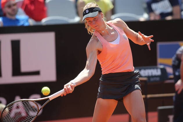 ROME, ITALY - 10.05.2022: Liudmila SAMSONOVA (Russian) play game against Jessica PEGULA (USA) during their single women round match in the Internazionali BNL D Italia at Foro Italico in Rome, Italy on May 10, 2022.  Copyright: xMarcoxIacobuccix xipa-agency.netx xMarcoxIacobuccix 0