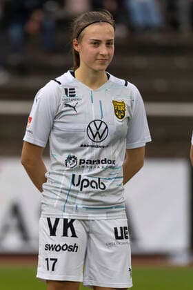 220511 Umeas Vilma Koivisto during the football match in the Damallsvenskan between Djurgarden and Umea on 11 May 2022 in Stockholm,  Copyright: MICHAELxCAMPANELLA BB220511BB353