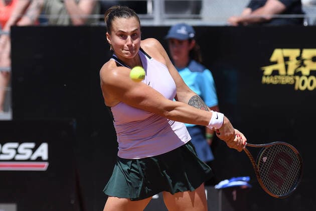 Tennis, ATP, Tennis Herren Rome Tennis Tournament Aryna Sabalenka (Belarus) during the ATP Rome Tennis Tournament in Rome, Italy, May 12th, 2022. Imago-Images Emmefoto Copyright: xImago-Images Emmefotox
