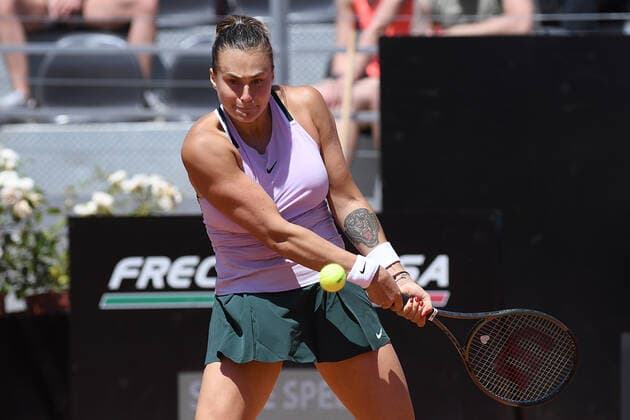 Tennis, ATP, Tennis Herren Rome Tennis Tournament Aryna Sabalenka (Belarus) during the ATP Rome Tennis Tournament in Rome, Italy, May 12th, 2022. Imago-Images Emmefoto Copyright: xImago-Images Emmefotox