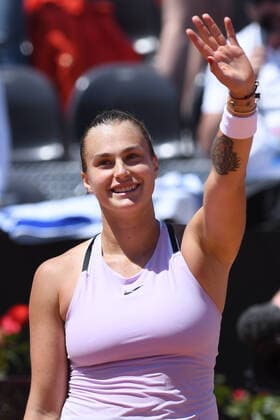 Tennis, ATP, Tennis Herren Rome Tennis Tournament Aryna Sabalenka (Belarus) during the ATP Rome Tennis Tournament in Rome, Italy, May 12th, 2022. Imago-Images Emmefoto Copyright: xImago-Images Emmefotox