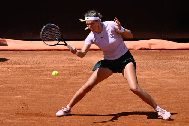 May 12, 2022, Rome, Italy: Victoria Azarenka (BLR) during the first round against Iga Swiatek (POL) of the WTA, Tennis Damen Master 1000 Internazionali BNL D Italia tournament at Foro Italico on May 12, 2022. Tennis Internationals - Internazionali BNL d Italia, Rome, Italy  - ZUMAl164 20220512_zsa_l164_046 Copyright: xFabrizioxCorradettix