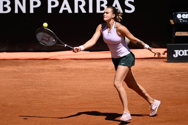 Mandatory Credit: Photo by Fabrizio Corradetti LiveMedia Shutterstock (12938540j) Arena Sabalenka (BLR) Tennis Internationals Internazionali BNL d Italia - Women s quarter-finals - Sabalenka vs Anisimova, Foro Italico, Rome, Italy - 13 May 2022 Tennis Internationals Internazionali BNL d Italia - Women s quarter-finals - Sabalenka vs Anisimova, Foro Italico, Rome, Italy - 13 May 2022  Copyright: xFabrizioxCorradetti LiveMedia Shutterstockx 12938540j